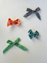 Load image into Gallery viewer, Gingham school girl bow